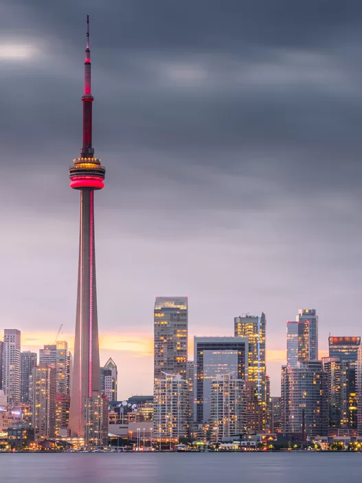 toronto city skyline at night ontario canada 2024 10 14 15 02 41 utc