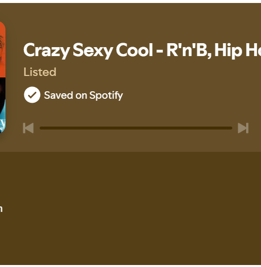 Crazy Sexy Cool – RnB Hip Hop Pop