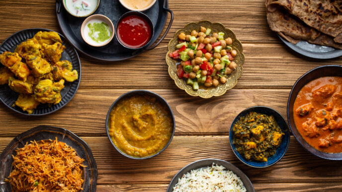 assorted indian food