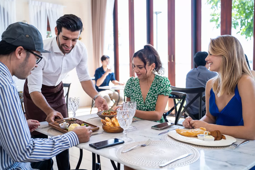 group of diverse friend talking and eating food to 2023 11 27 05 16 15 utc